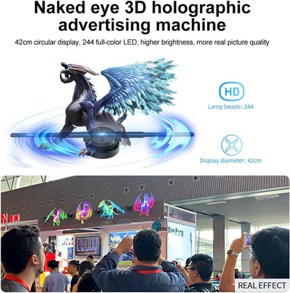 Royaleva 3D Hologram LED Fan Projector for Stunning Displays