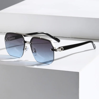 Luxora Aether Geometric Sunglasses with UV400 Protection