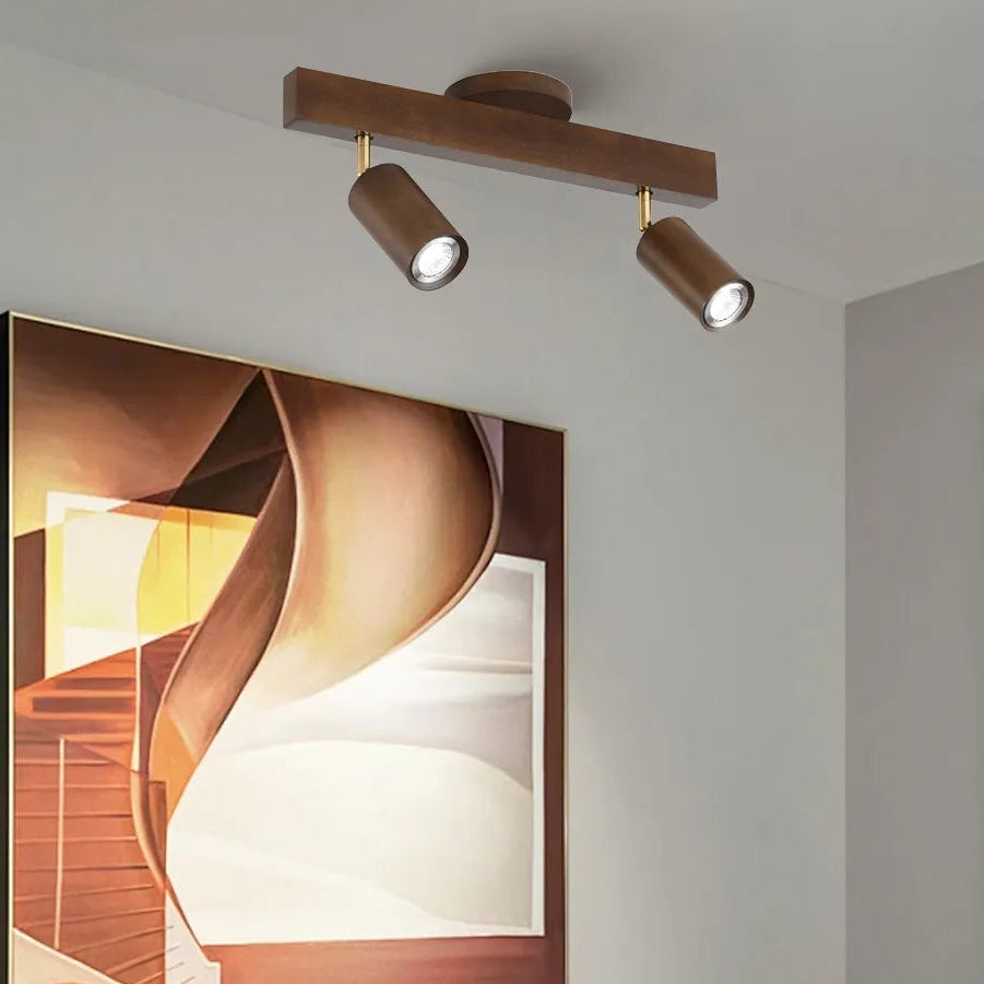 Royelux Oak Wood LED Ceiling Spotlight – Adjustable Modern Sustainable Lamp