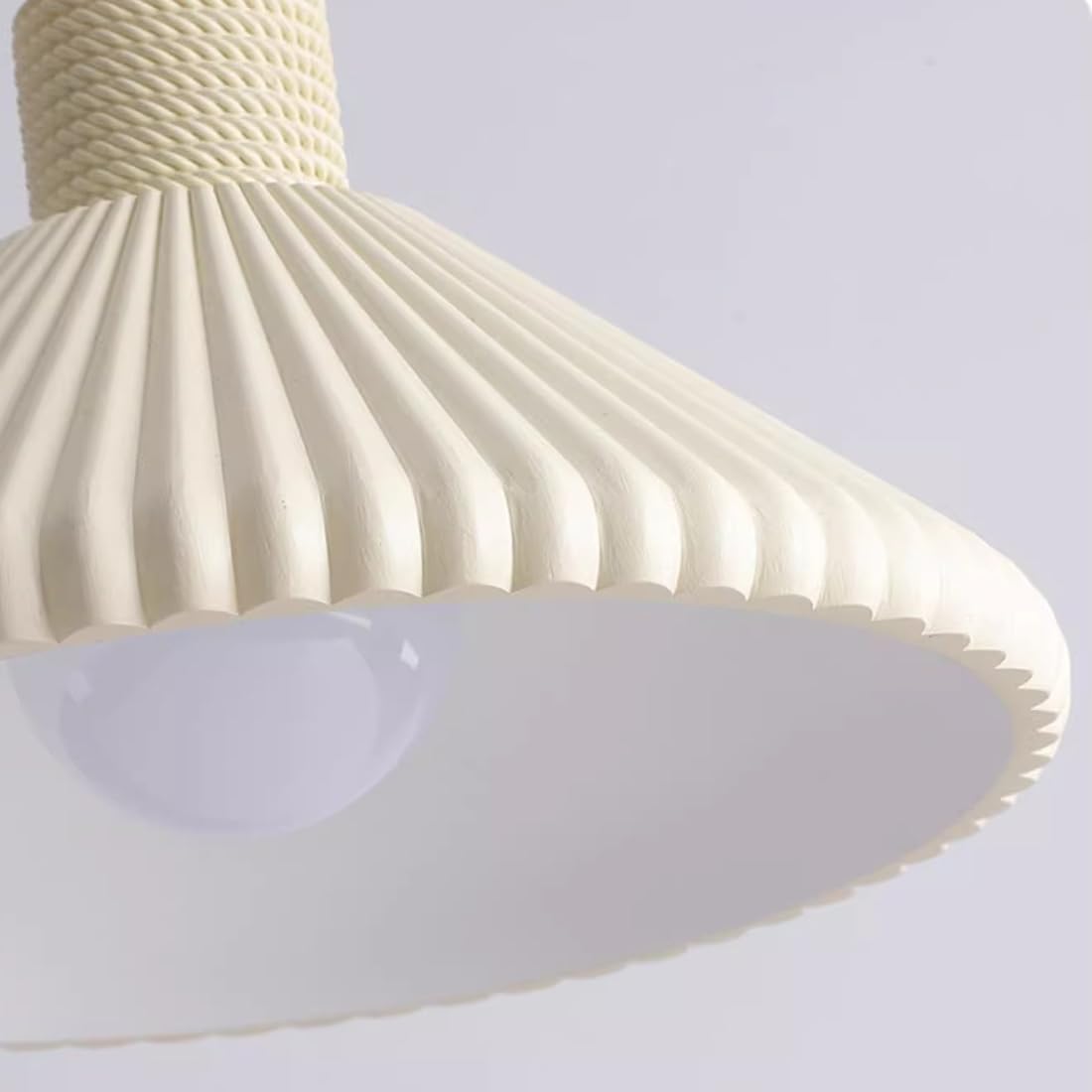 RoyaleGlow Modern Pleated Cone Pendant Light for Dining Room & Kitchen Island