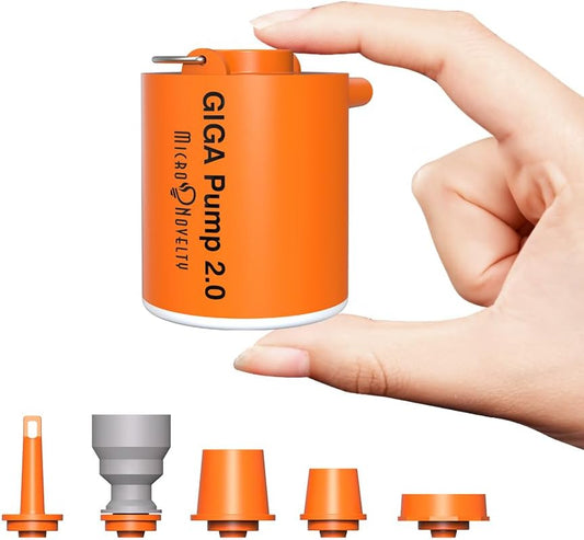 RoyaleGlow Mini Air Pump with LED Light & Fast Charging