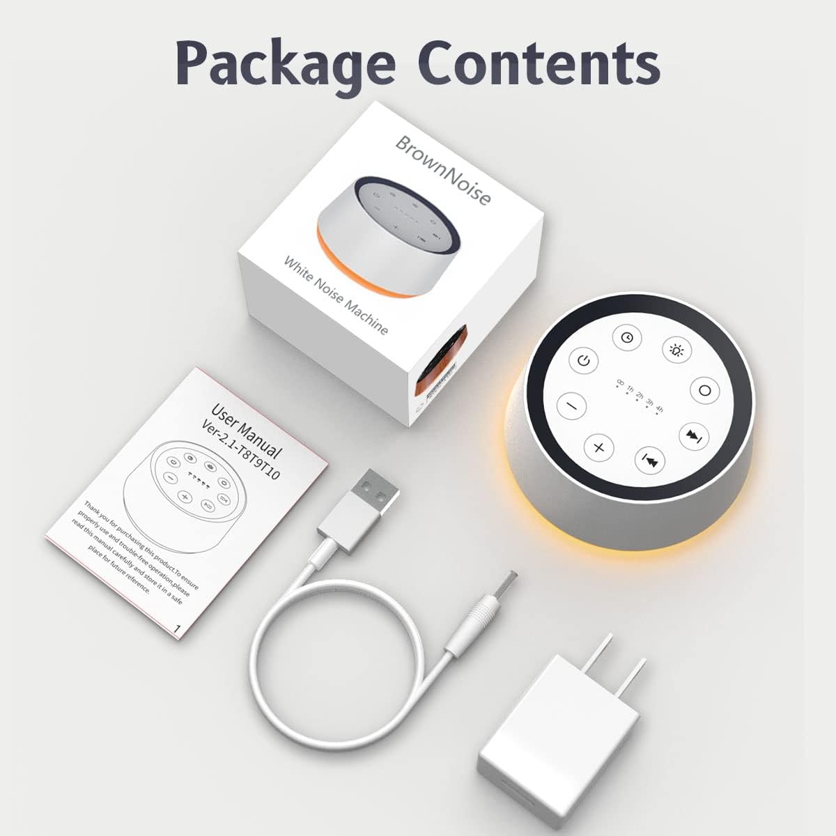 Royaleva Baby Sound Machine Noise with Night Light & Timer