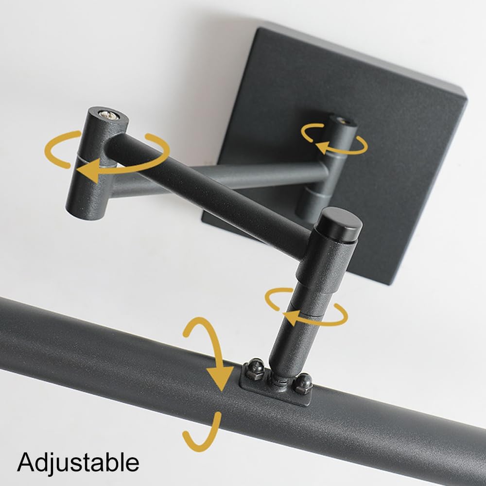 LuxRoyale Swing Arm Vanity LED Light with Adjustable Arm