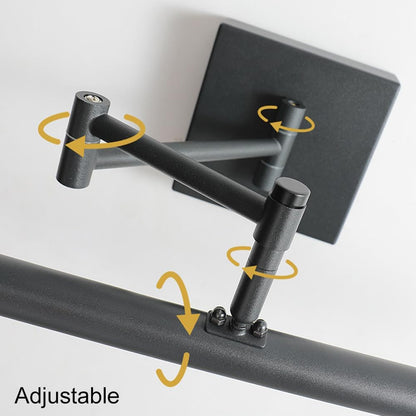 LuxRoyale Swing Arm Vanity LED Light with Adjustable Arm