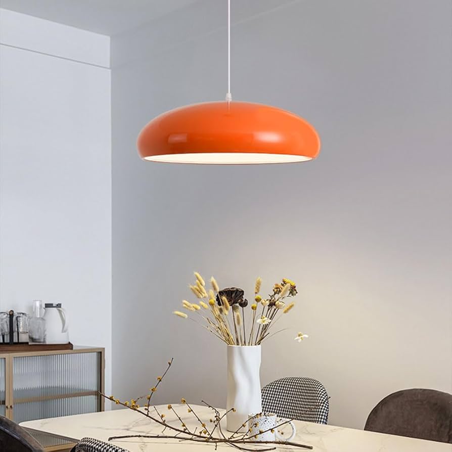 Royelux Round Pendant Light for Dining Room, Kitchen Island, Cafe & Bedroom Lighting