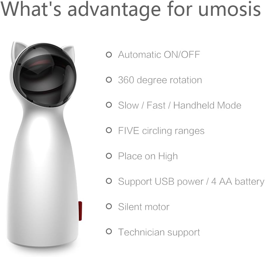 Luxora Automatic Cat Laser Toy with Adjustable Speed Settings