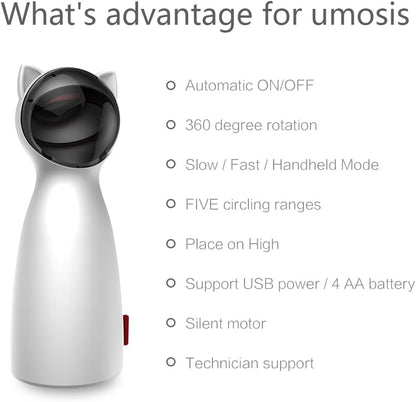 Luxora Automatic Cat Laser Toy with Adjustable Speed Settings