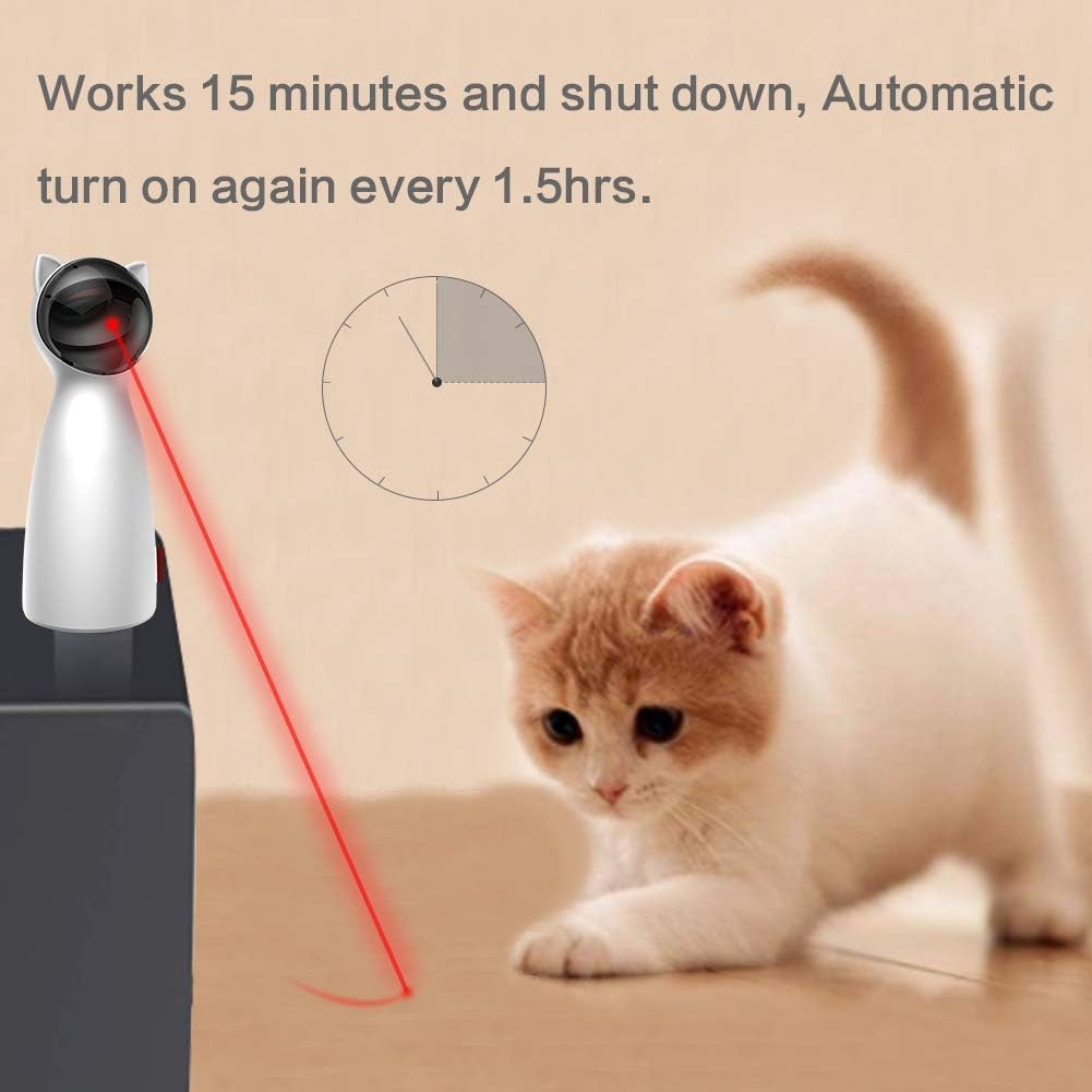 Luxora Automatic Cat Laser Toy with Adjustable Speed Settings