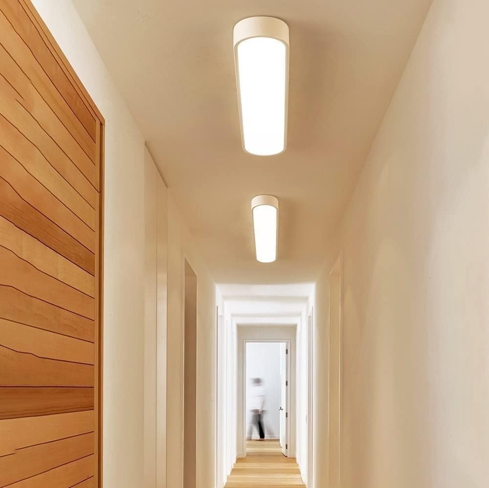 RoyaleGlow 26 Inch Modern Oval LED Flush Mount Ceiling Light for Living Spaces