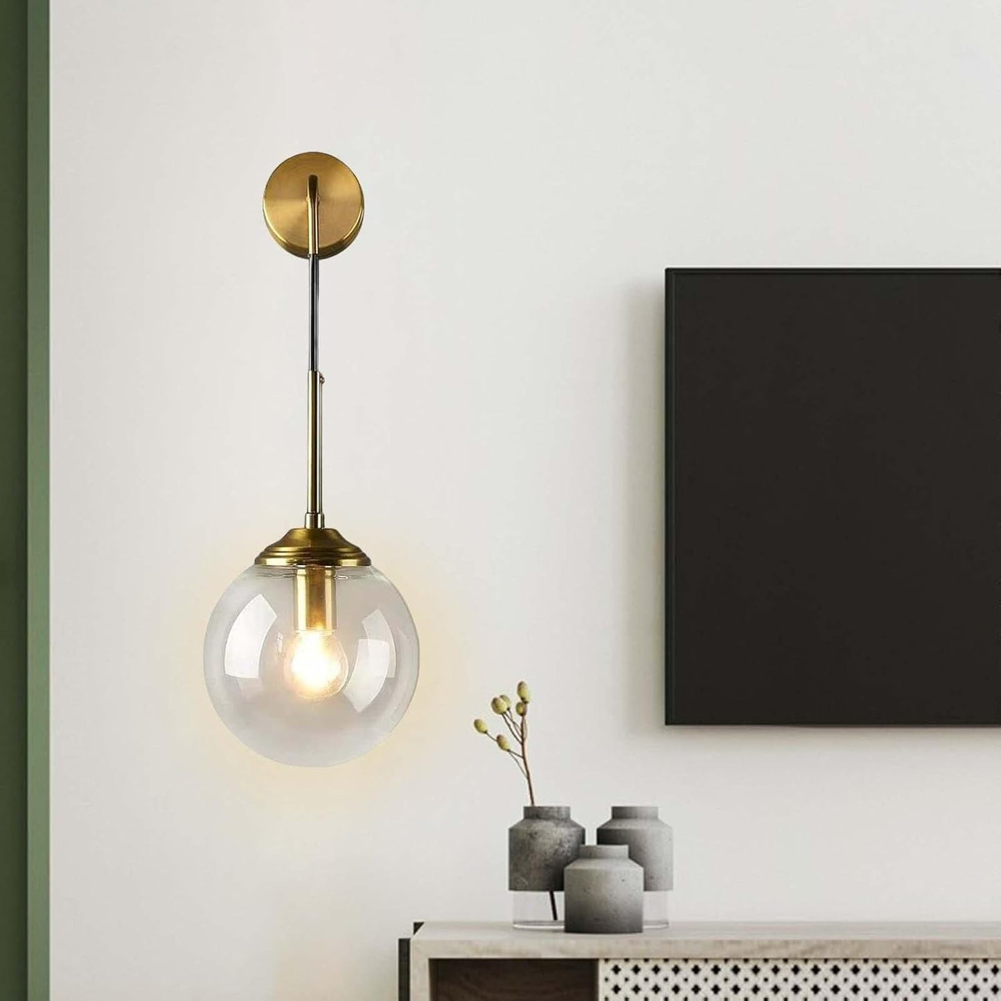 LuxRoyale Nordic Glass Globe Wall Lamp - Modern Elegant Home Decor