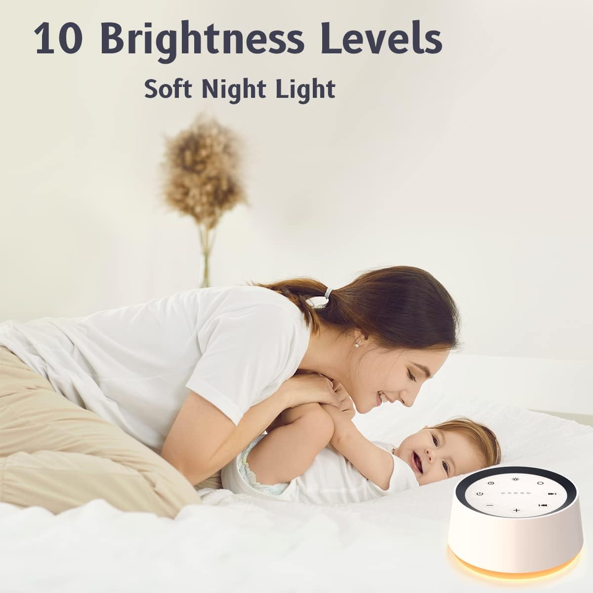 Royaleva Baby Sound Machine Noise with Night Light & Timer