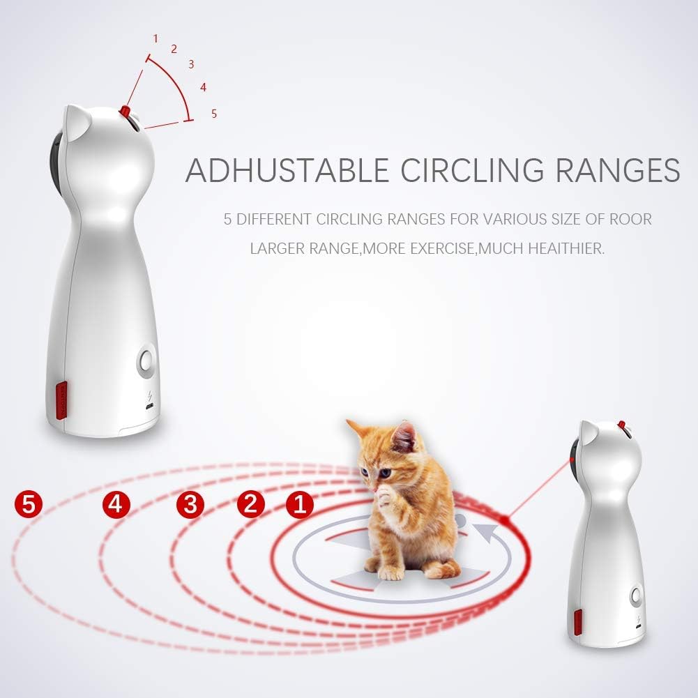 Luxora Automatic Cat Laser Toy with Adjustable Speed Settings