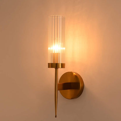 Lumora Modern Wall Sconce - Luxury Copper Glass Contemporary Design Premium Lighting