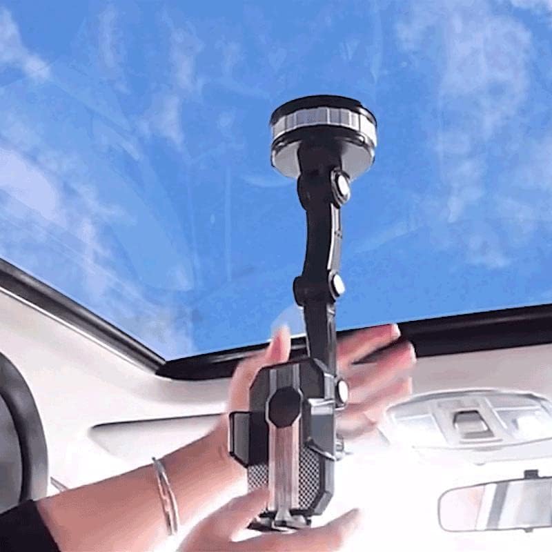 Royallure Car Phone Holder – Strong Suction Mount, 360° Rotation, Quick-Grip Design