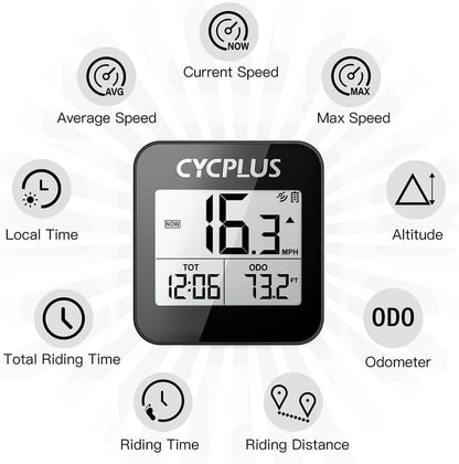 Luxora Wireless Cycling GPS Bike Computer with Backlight