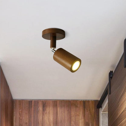 Royelux Oak Wood LED Ceiling Spotlight – Adjustable Modern Sustainable Lamp