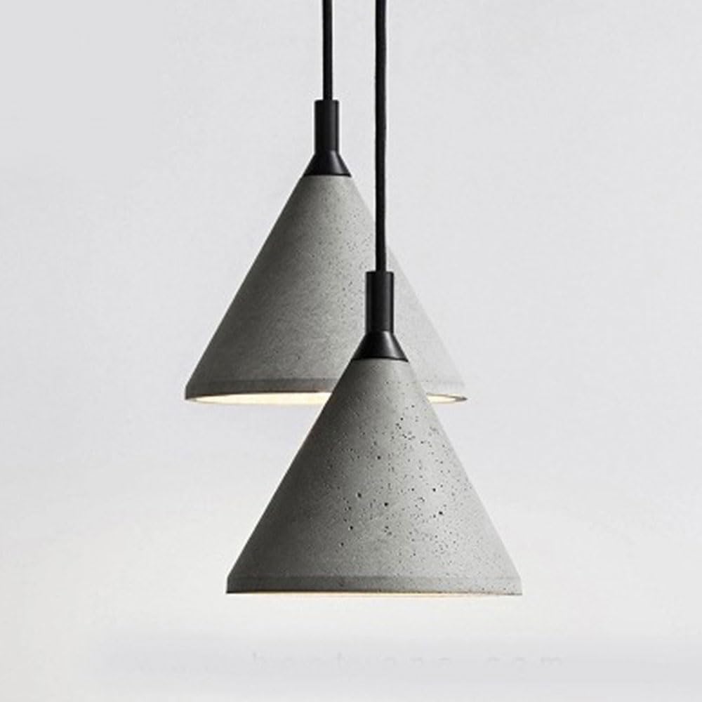 LuxRoyale Pinnacle Concrete Pendant Light - Nordic Industrial Ceiling Lamp for Dining Room
