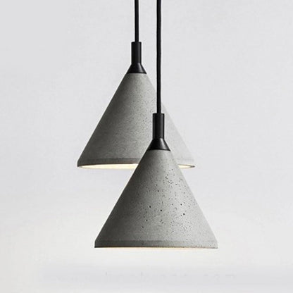 LuxRoyale Pinnacle Concrete Pendant Light - Nordic Industrial Ceiling Lamp for Dining Room