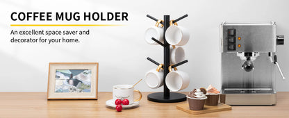 Luxora Cup Mug Holder Tree – Stylish Wooden Organizer
