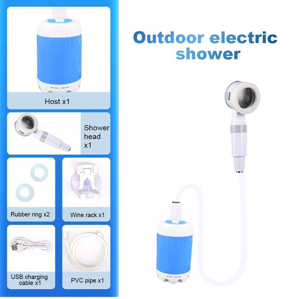 Luxora Outdoor Portable Camp Shower with Rechargeable Battery