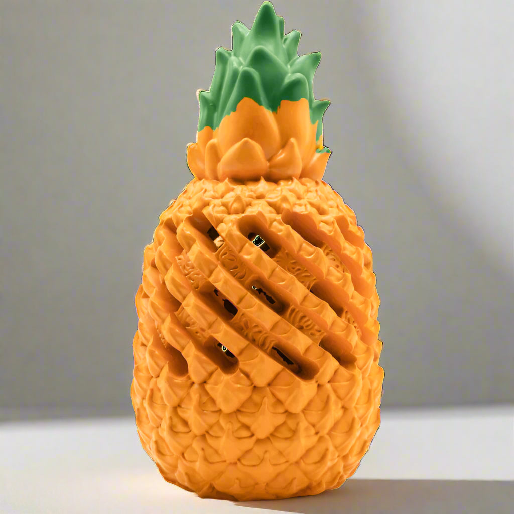 Pawellure Indestructible Pineapple Dog Chew Toy – Durable Treat Dispenser for Aggressive Chewers