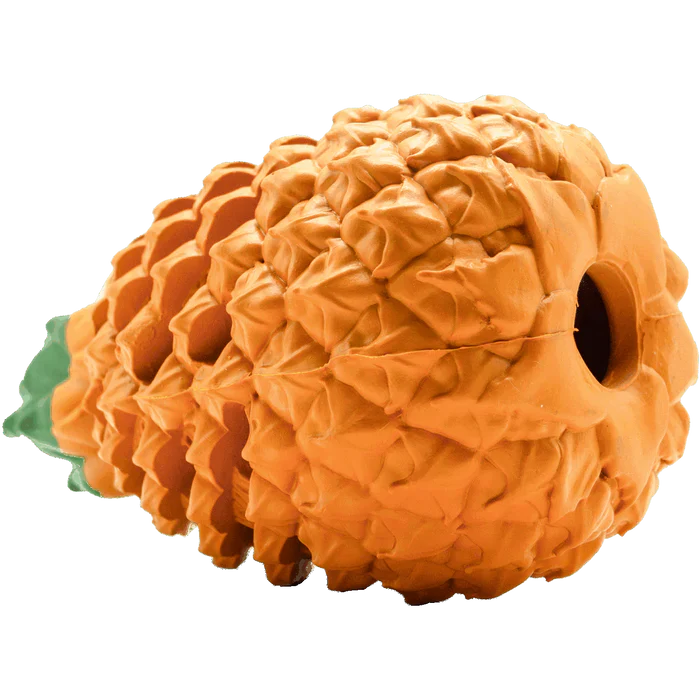 Pawellure Indestructible Pineapple Dog Chew Toy – Durable Treat Dispenser for Aggressive Chewers