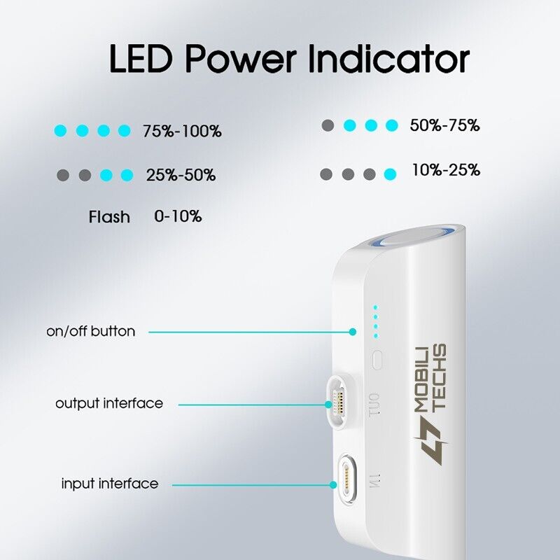 Royaleva Mini Portable Magnetic Power Bank 5000mAh