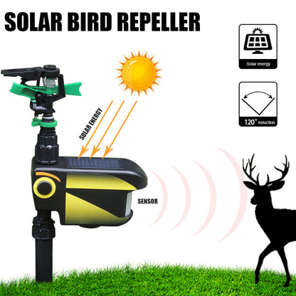 Luxora Motion Activated Sprinkler for Deer Solar Powered - Get Rid Of Deer