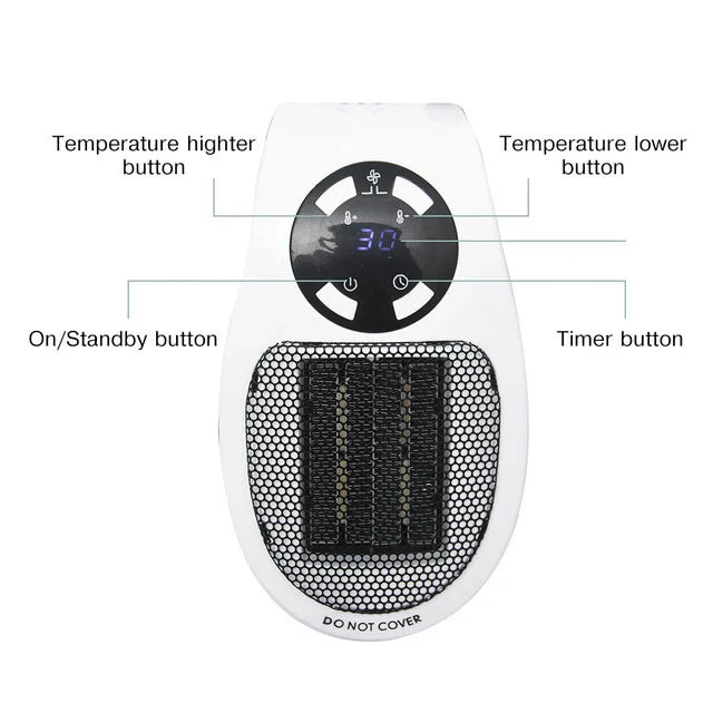 Royaleva 500W Mini Portable Electric Heater for Home Use