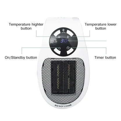 Royaleva 500W Mini Portable Electric Heater for Home Use