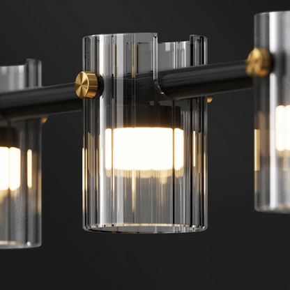 LuxRoyale Aphrodite Glass Pendant Light - Modern Chandelier for Dining & Living Room