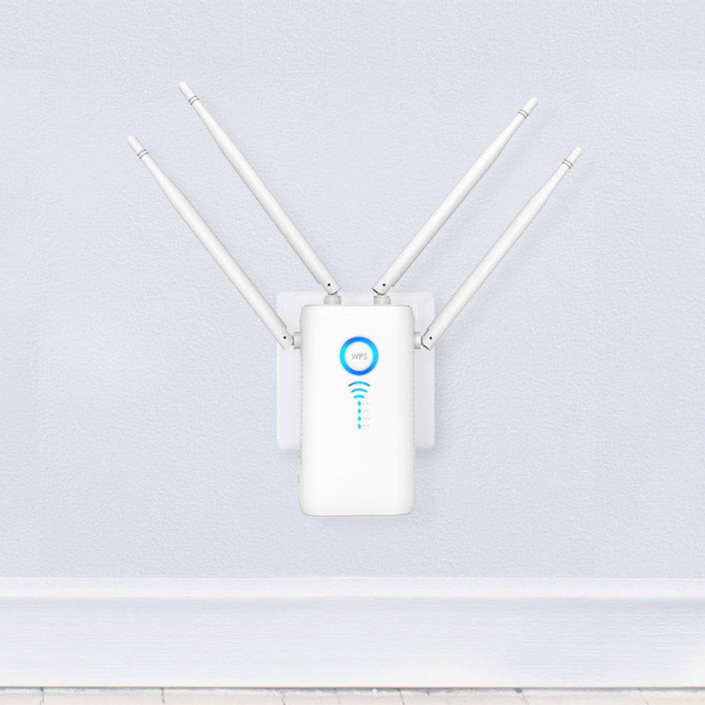 Wireless WiFi Extender – Plug-In Signal Booster & Repeater with Long-Range Coverage for Home & Office