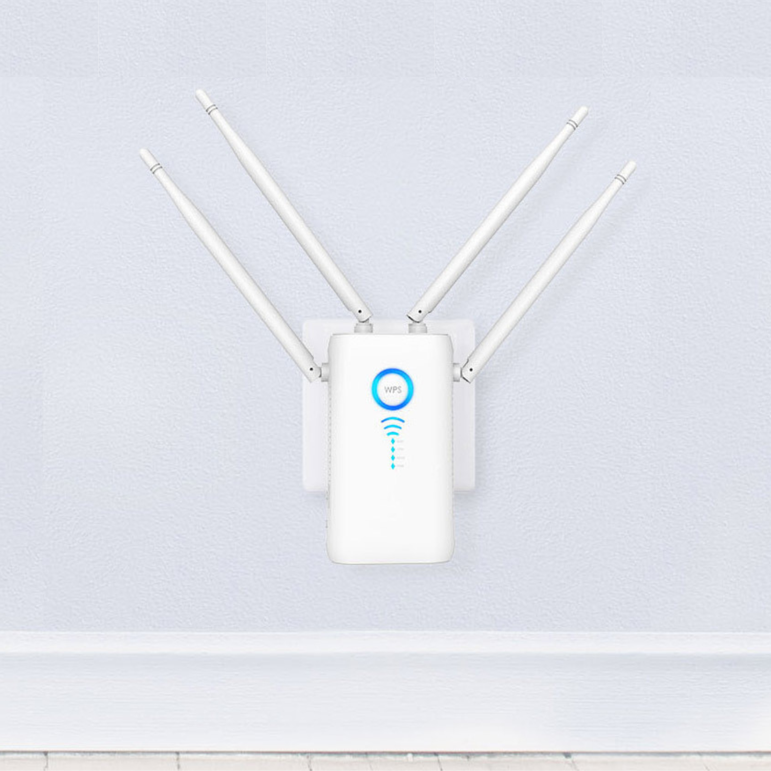Wireless WiFi Extender – Plug-In Signal Booster & Repeater with Long-Range Coverage for Home & Office
