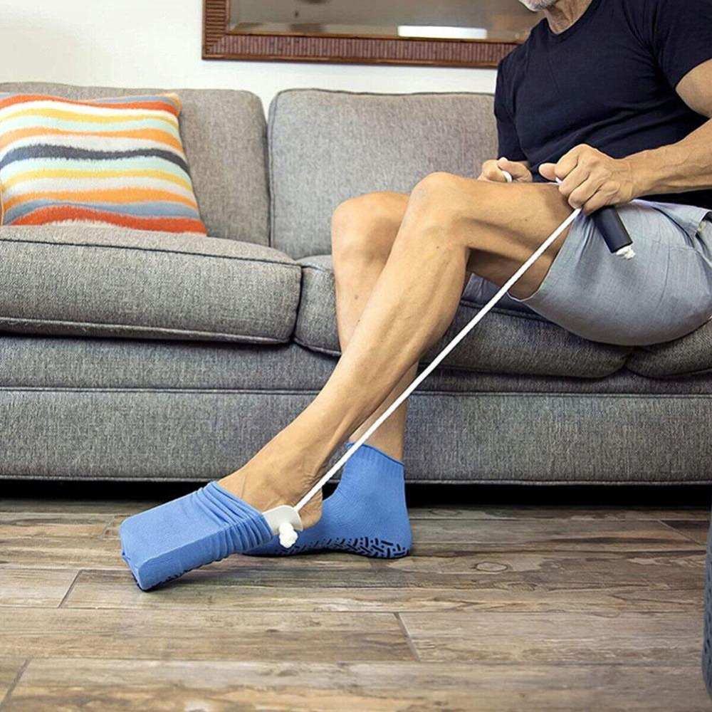 RoyaleGlow No Bend Sock Wearing Device for Elderly