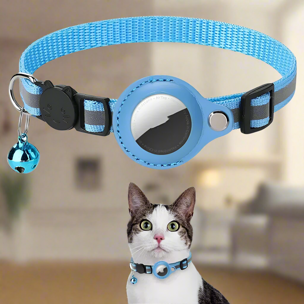 Royaleva Waterproof Reflective Pet Airtag Holder Collar