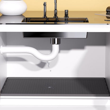 RoyaleGlow Large Under Kitchen Sink Mat Silicone Protective Liner