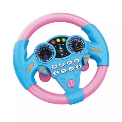 Luxora Kid's Electric Simulation Steering Wheel Suction Attachment