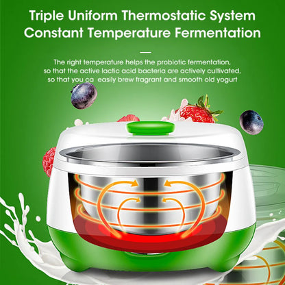 RoyaleGlow Mini Electric Probiotic DIY Yogurt Maker 1L