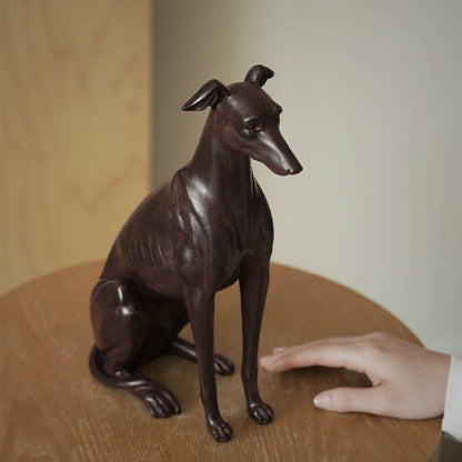 LuxRoyale Elegant Greyhound Sculpture-Dog Statue Decor.