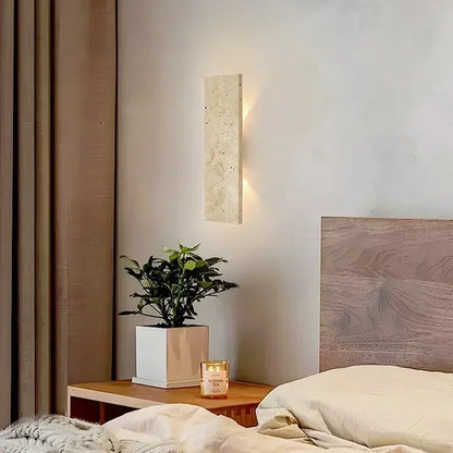 LuxRoyale Outdoor LED Wall Sconce-Natural Stone Up Down Light for Exterior Walls