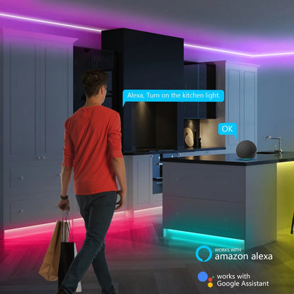 Royelux RGB Neon LED Strip Lights with App Control & Music Sync