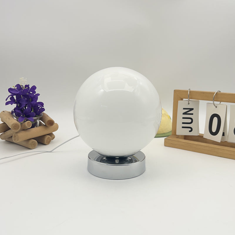 RoyaleGlow Modern LED Orb Table Lamp - Minimalist Spherical Desk Light