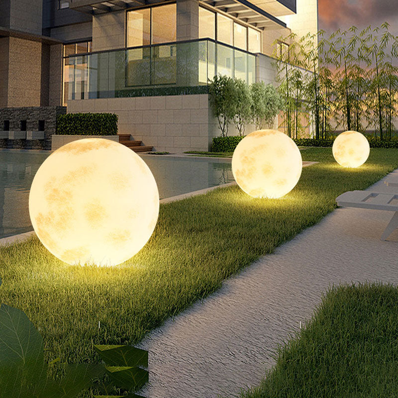 LuxRoyale Hanging Moon Lanterns for Outdoor Patio & Garden Decor- IP65 Fixture