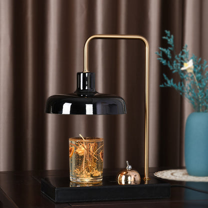 RoyaleGlow Marble Candle Warmer Lamp with Dimmer & Timer for Aromatherapy