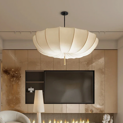 Royaleva Wabi Sabi Fabric Chandelier | Modern Nordic Organic Pendant Light