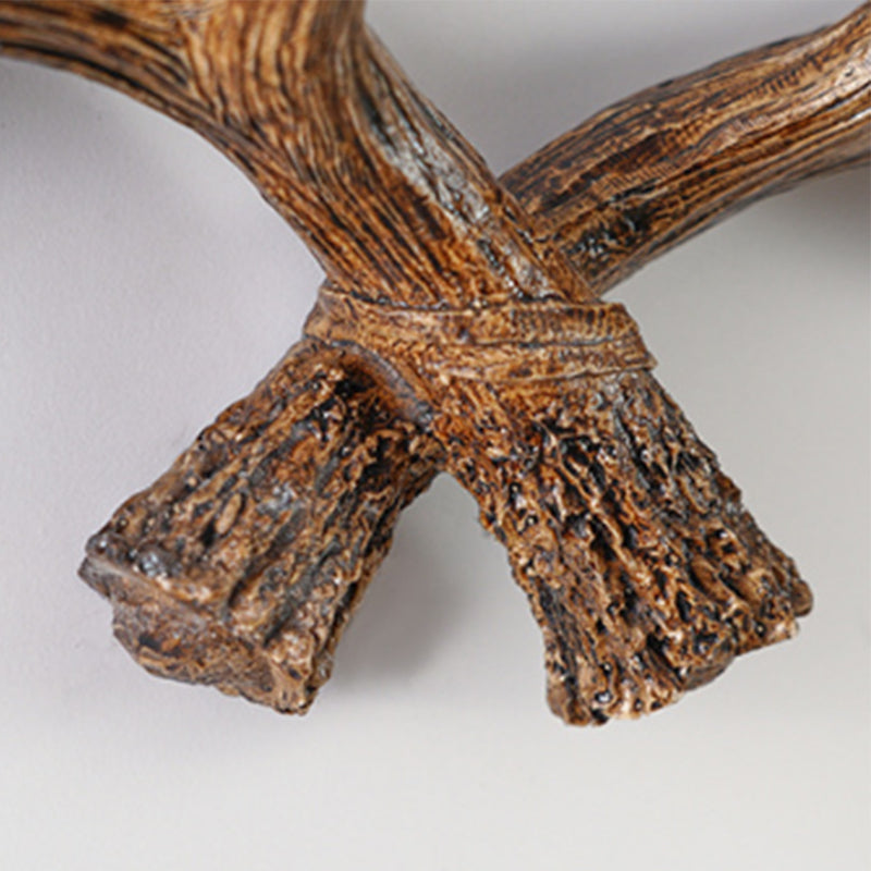RoyaleGlow Rustic Antler Wall Mounted Coat Rack - Multi Hook Entryway Organizer