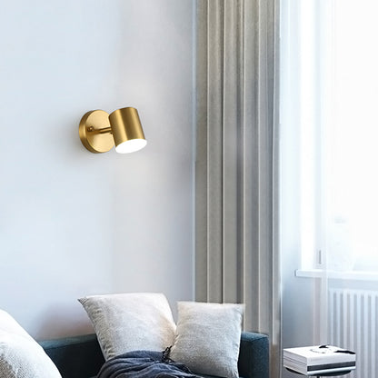 Lumora Copper LED Wall Sconce Modern Minimalist Wall Light For Living Room And Hallway