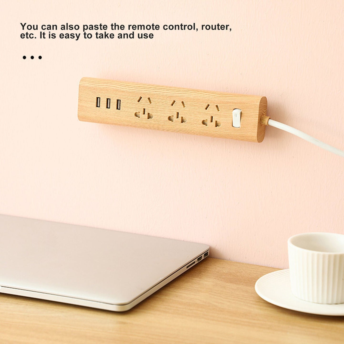 Luxora Adhesive Punch-free Socket Holder for Cord Organization