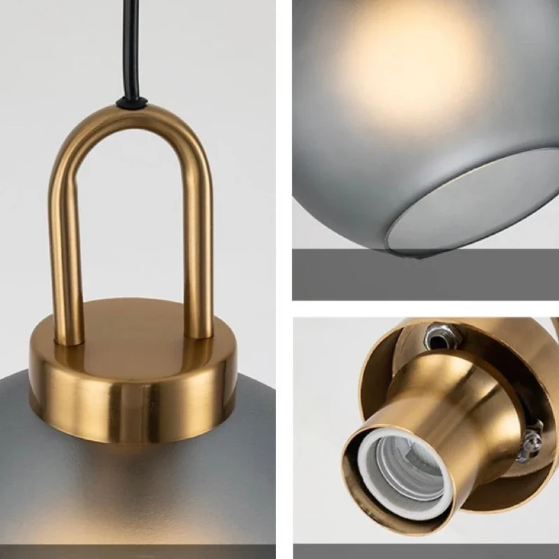 Royelux Modern Glass Pendant Light Hanging Kitchen Fixture