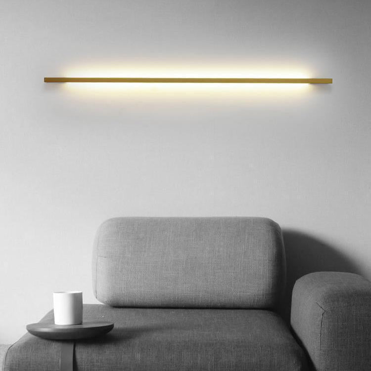 Royelux Modern Linear Dimmable LED Wall Sconce - Copper Finish, Minimalist Design